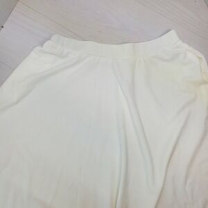 White Mark Womens Off White Flared Midi Skirt Plus Size 3XL Cottagecore Boho